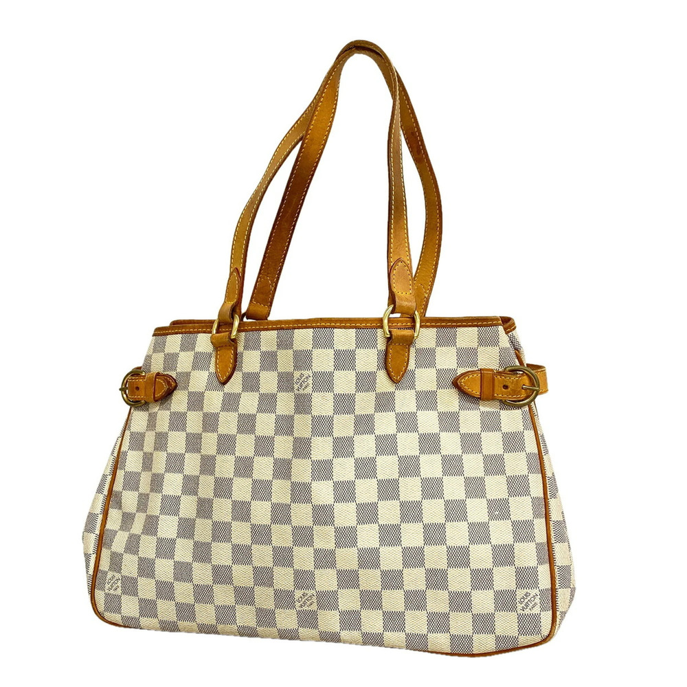 Louis Vuitton Damier Azur Batignolles Horizontal Tote Bag N48172 White SPO Wo...